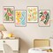 4 Pack Framed Paint by Numbers Kits for Adults – Floral DIY Acrylic Painting Set with Wooden Easel, Beginner-Friendly Paint by Numbers Canvas Art for Home Decor, 8x12 Inch